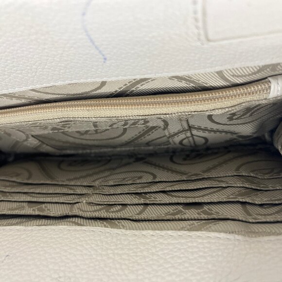 BRIGHTON FERRARA COL WHITE CITY ORGANIZER CROSSBODY SHOULDER PURSE BAG NEW $355 - Picture 7 of 12